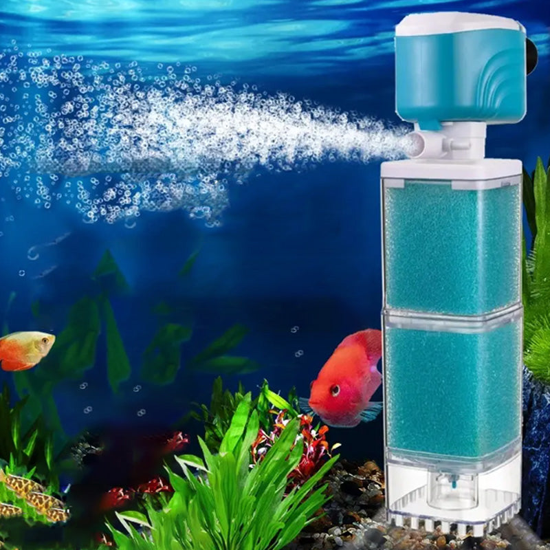 Multifunctional Aquarium Sponge Filter: Water Purifier, Pump, Wave Maker