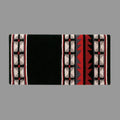 1448-1 Mojave Wool Blanket Black Ash Chocolate Red