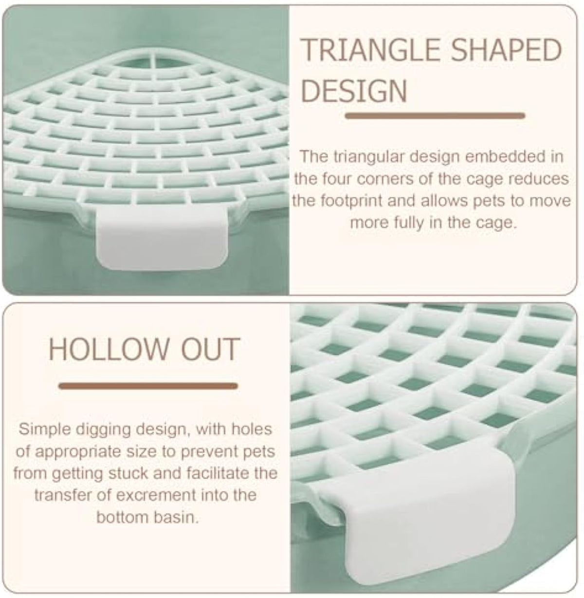 Rabbit Litter Box Bunny Corner for Hamster Guinea Pig Ferret Rat Chinchilla