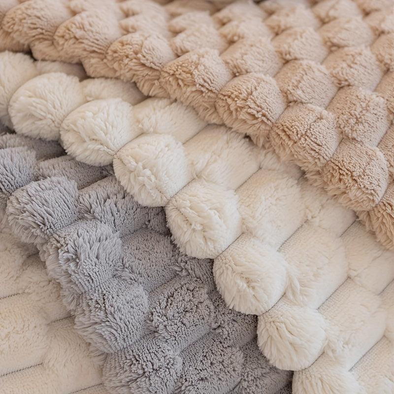 Plush Nordic Sofa Slipcover | non slip couch cover for dogs