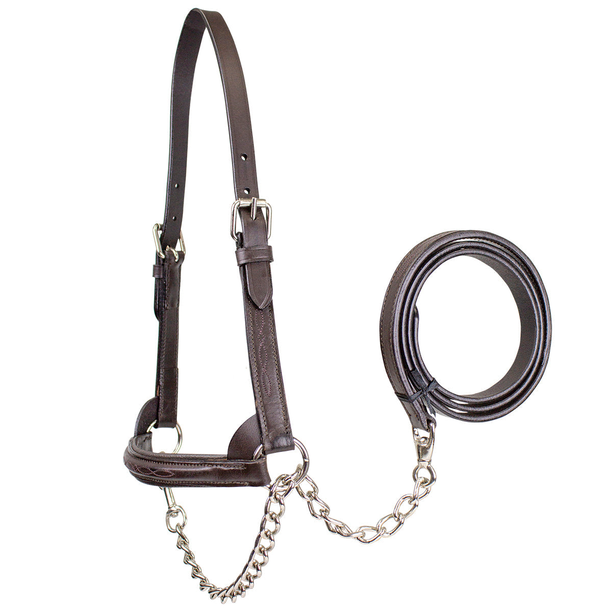 Derby Originals Premium Raised Padded Leather Cattle Show Halter