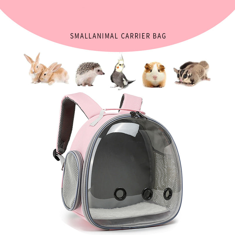 Pet Backpack Small Animal Carrier Guinea Pig, Sugar Glider, Ferret, Rabbit Bunny Cage