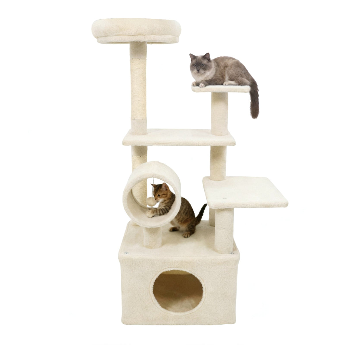 48 Inches Tall Cat Tree Multi-Level Kitten Tower