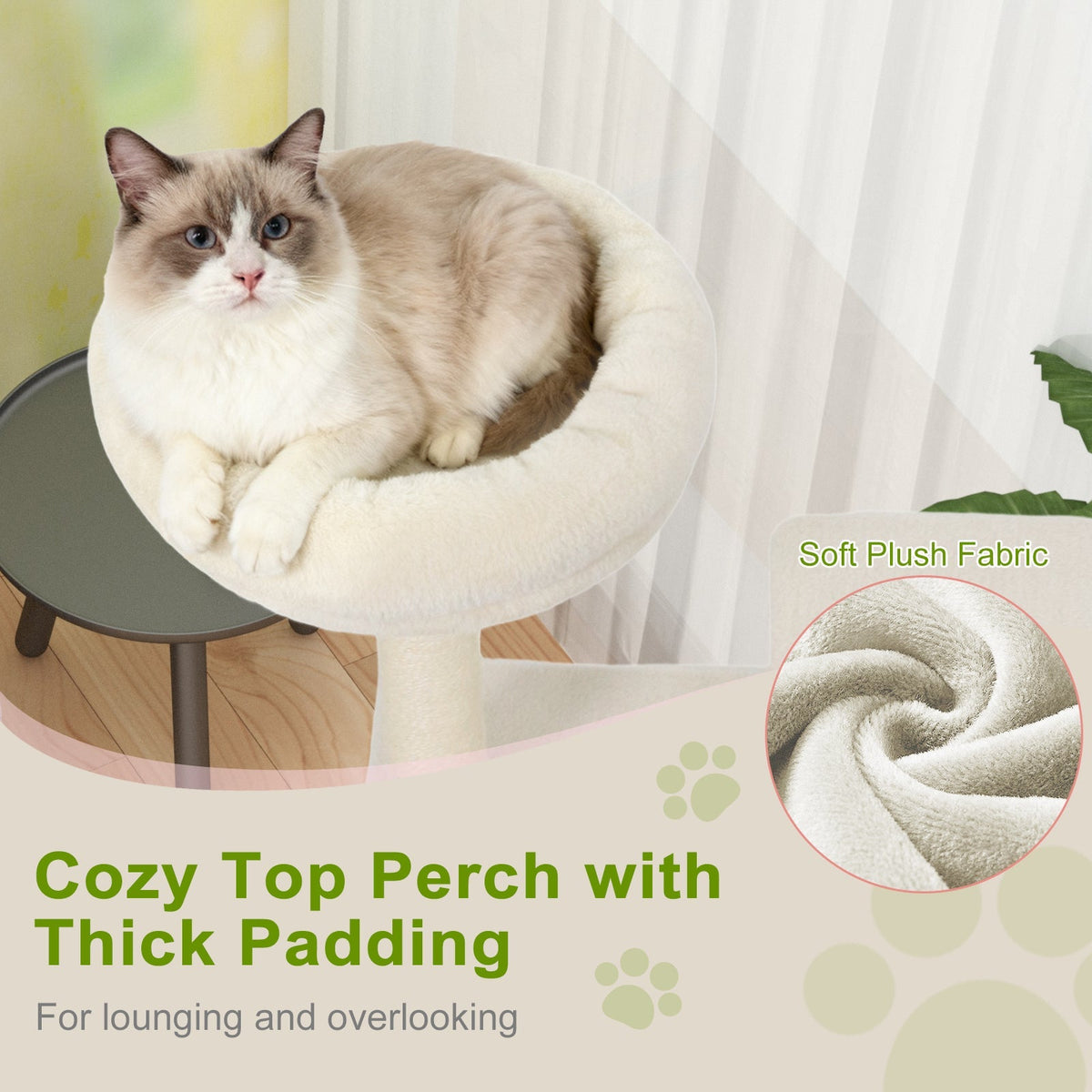 48 Inches Tall Cat Tree Multi-Level Kitten Tower