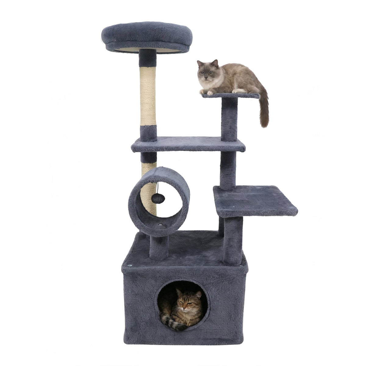 48 Inches Tall Cat Tree Multi-Level Kitten Tower