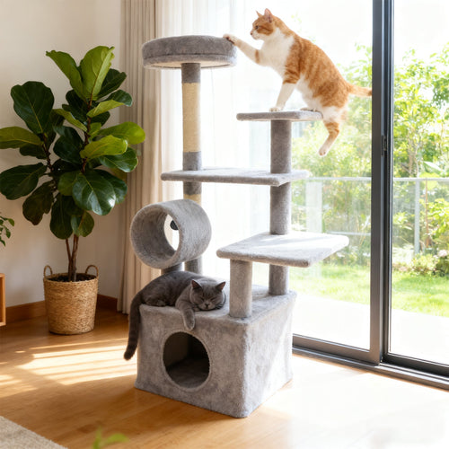 48 Inches Tall Cat Tree Multi-Level Kitten Tower