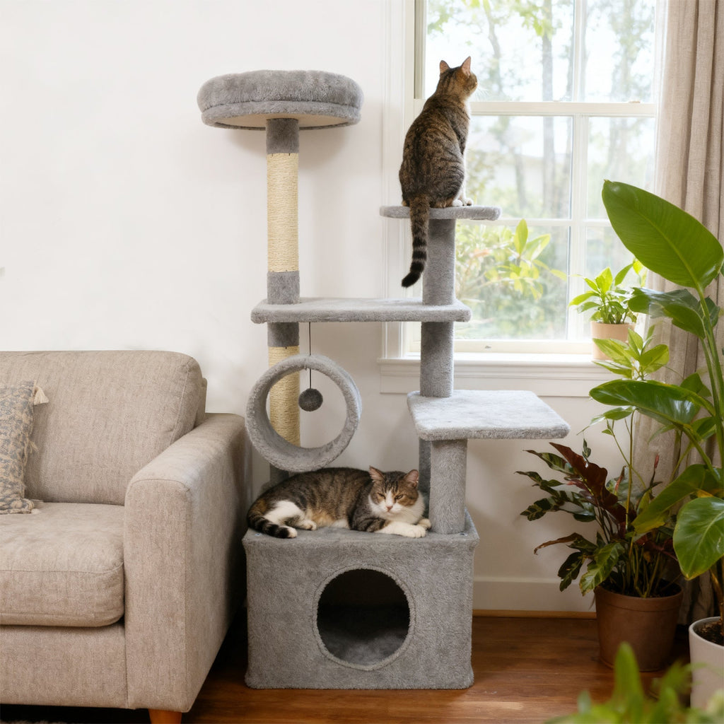 48 Inches Tall Cat Tree Multi-Level Kitten Tower