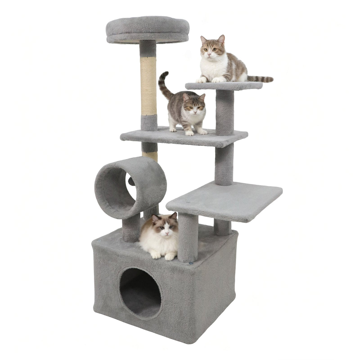 48 Inches Tall Cat Tree Multi-Level Kitten Tower