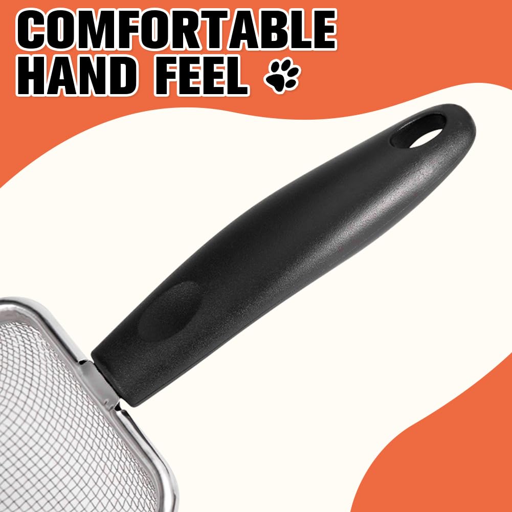 Cat Litter Scoop Stainless Steel Mesh Litter Shovel