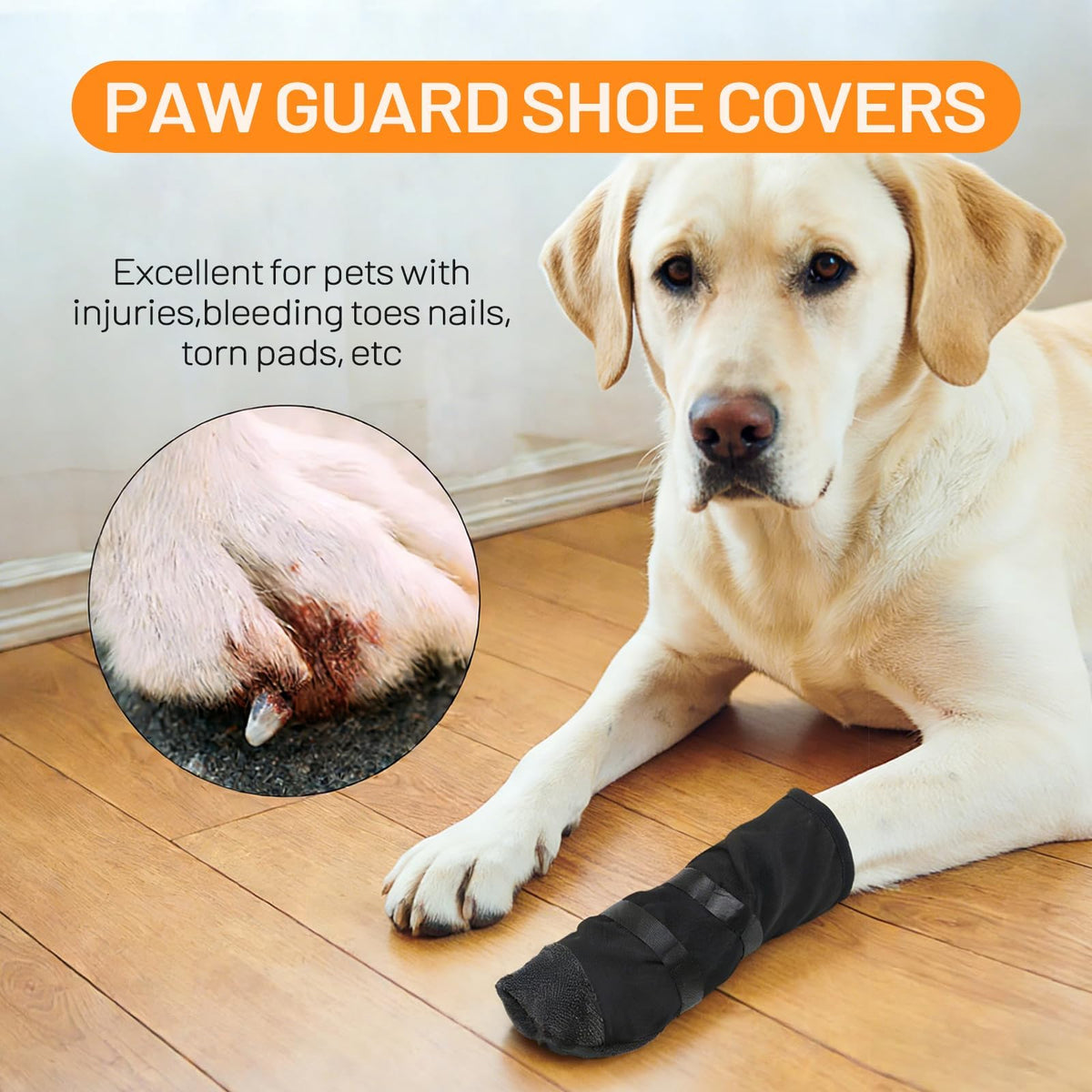 Dog Recovery Boot for Injured Paws - Breathable Dog Shoes