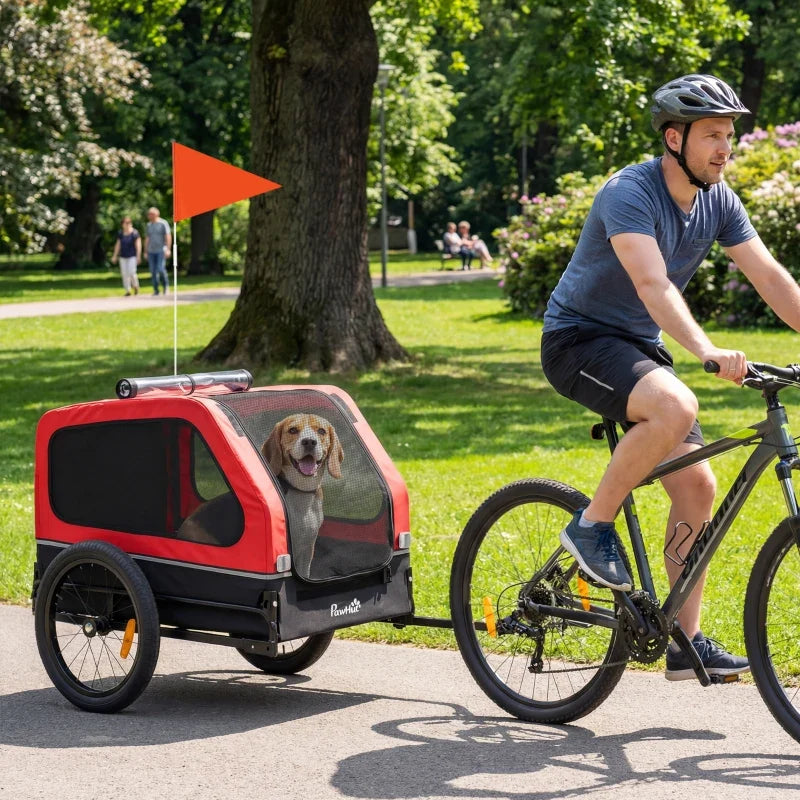 Dog Bike Trailer for Small & Medium Dogs, Universal Bicycle Coupler
