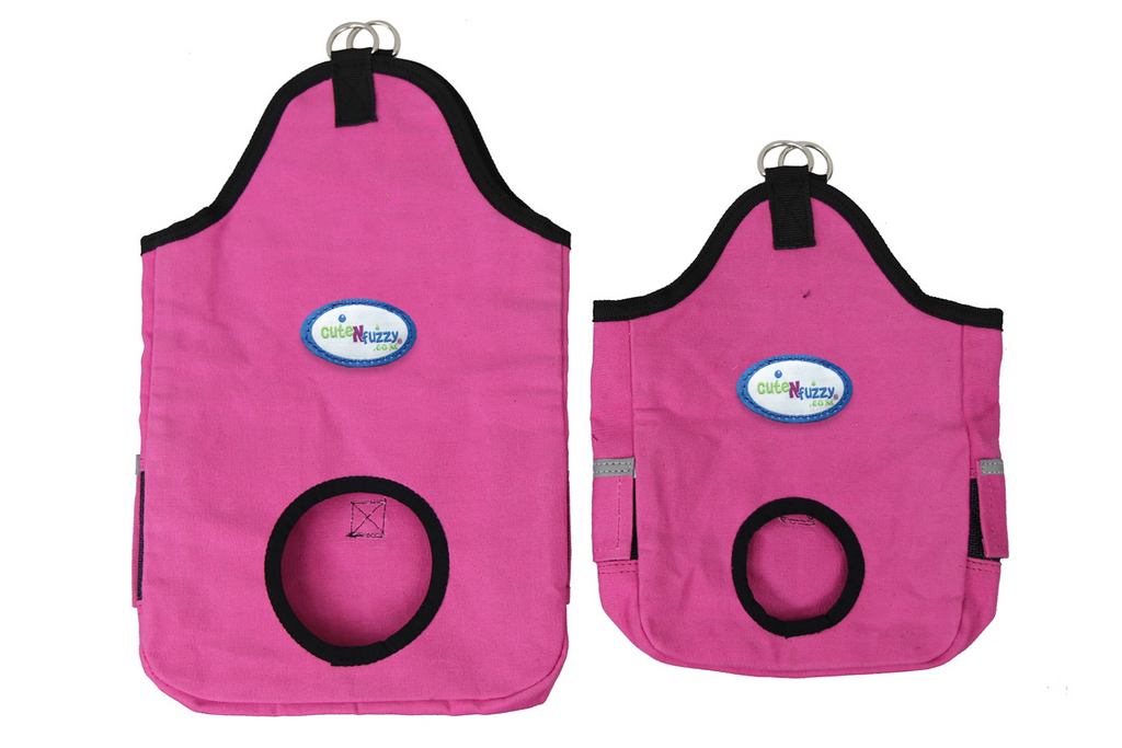 CuteNfuzzy Canvas Small Animal Hay Bag for Guinea Pigs and Rabbits
