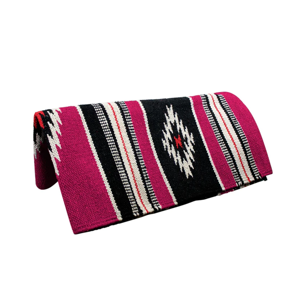 Handwoven Navajo-Inspired Acrylic Western Horse Saddle Blanket – 32" x 64"