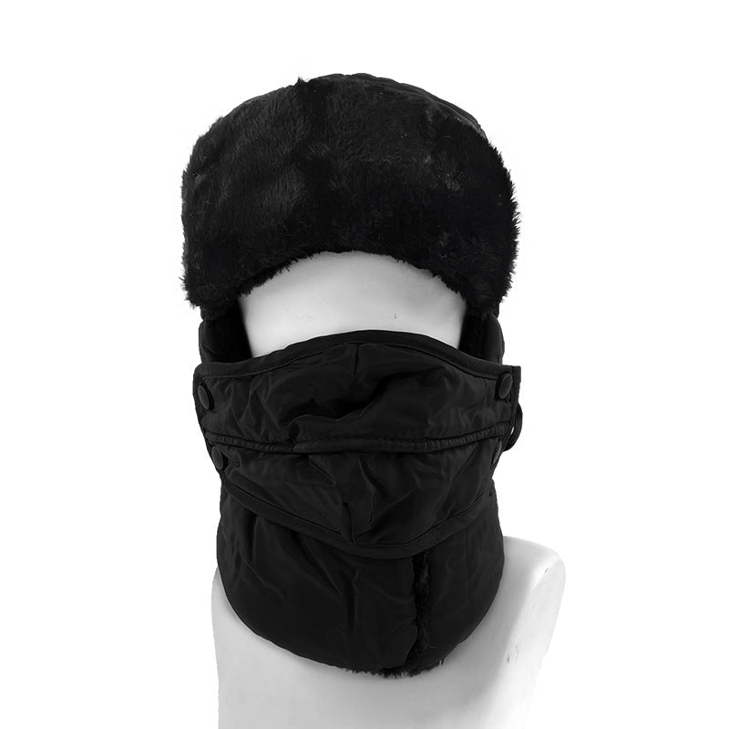 Windproof And Cold-resistant Solid-color Lei Feng Hat