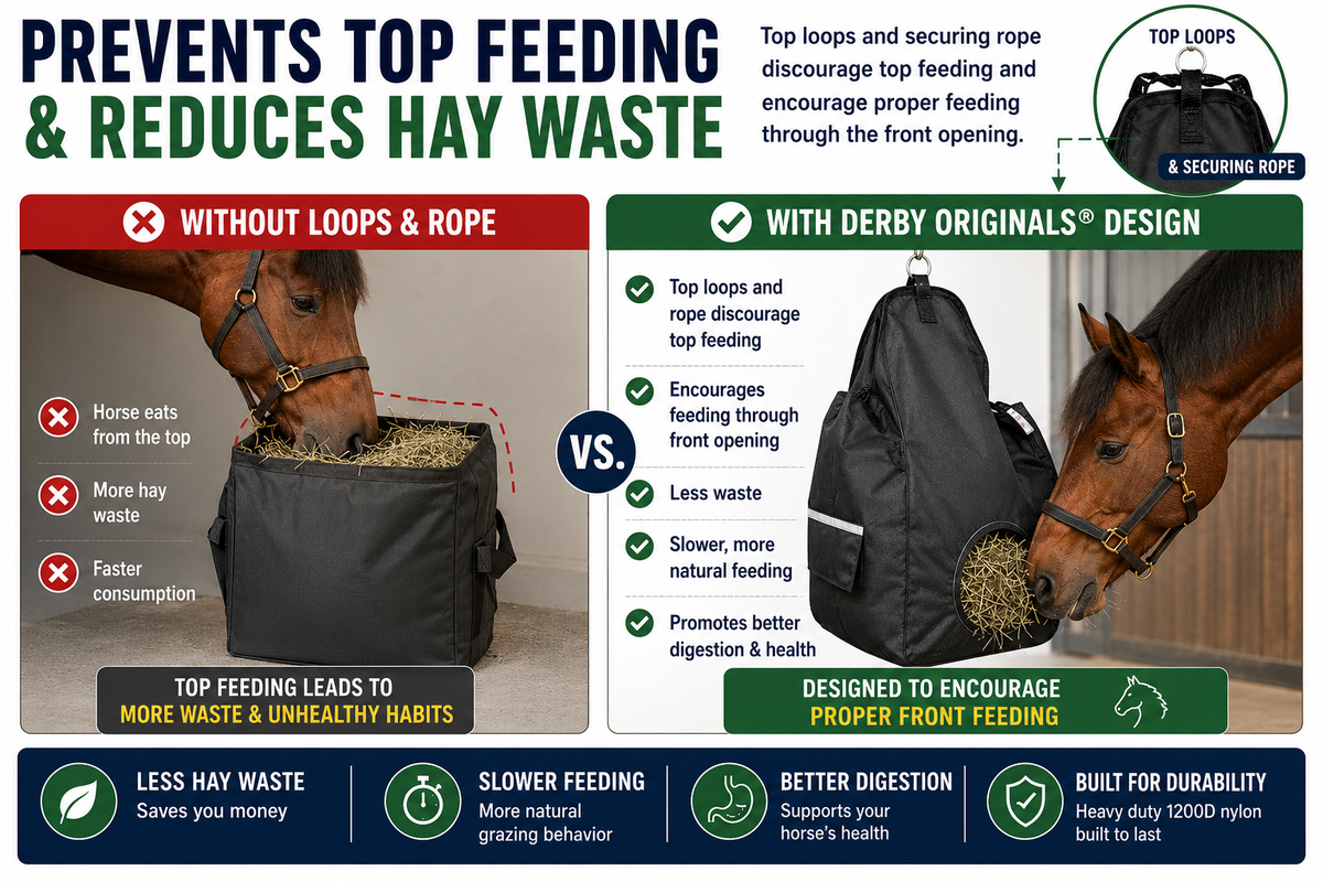 Patented Ventilated Horse Hay Bag