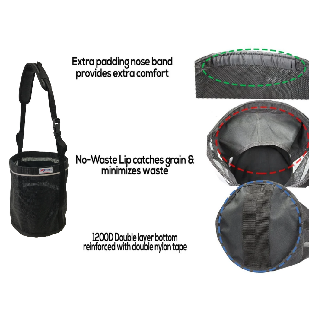 Derby Originals Heavy Duty PVC Mesh Reflective Feed Bag