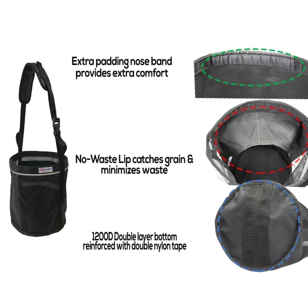 Derby Originals Heavy Duty PVC Mesh Reflective Feed Bag