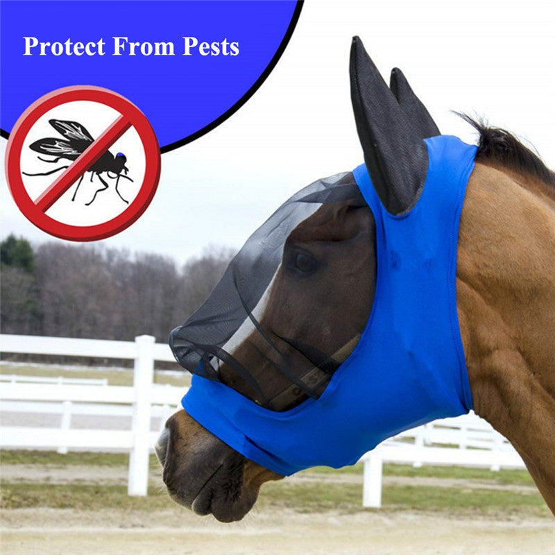 Mosquito proof horse mask in summer