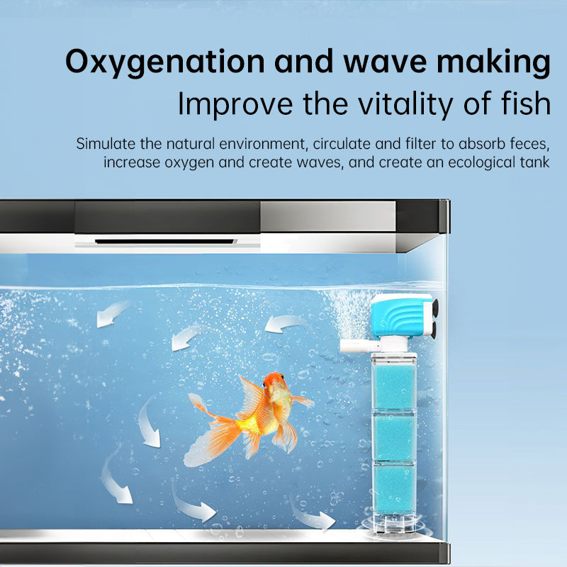 Multifunctional Aquarium Sponge Filter: Water Purifier, Pump, Wave Maker
