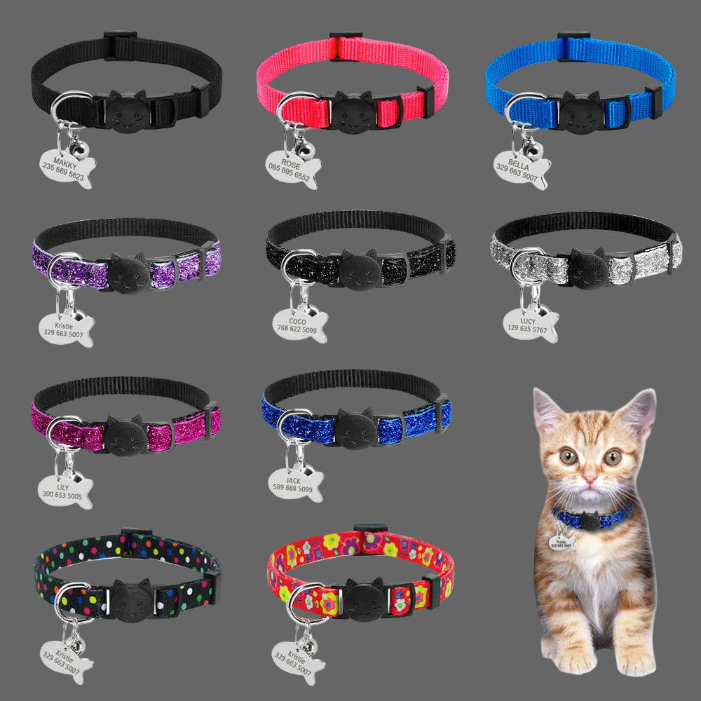 Safety Breakaway Cat Collars Quick Release Kitten