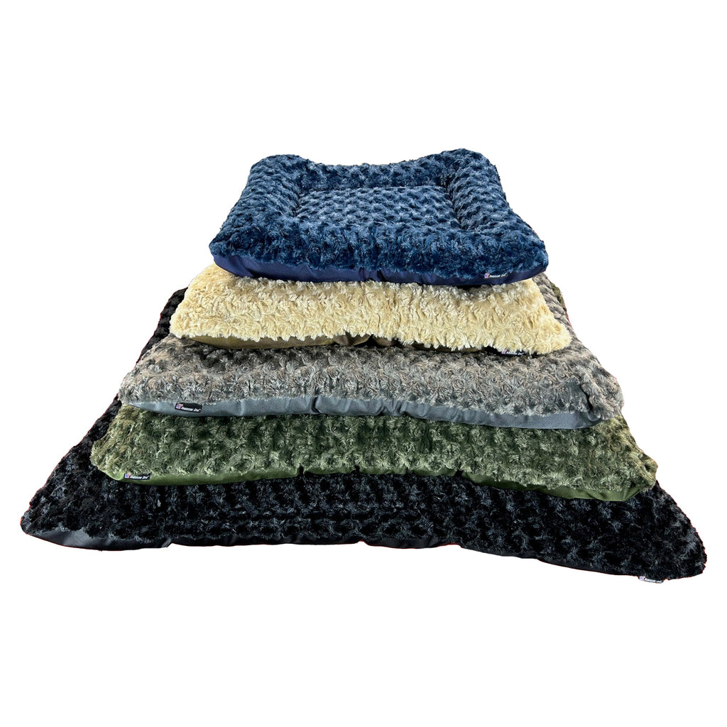 Dog Bed - Rectangle Bolstered Furvana™ 'Cloud'