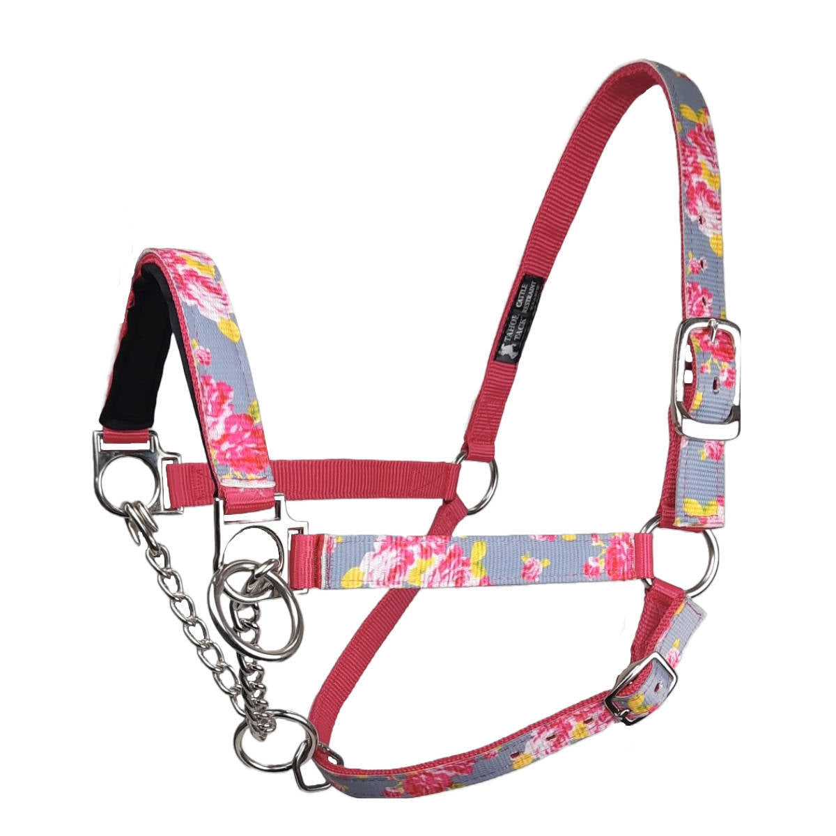 Tahoe Tack Nylon Overlay Cattle Restraint Halter with Padded Noseband
