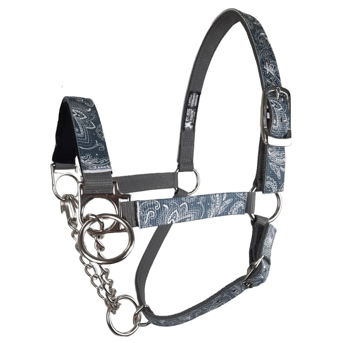Tahoe Tack Nylon Overlay Cattle Restraint Halter with Padded Noseband