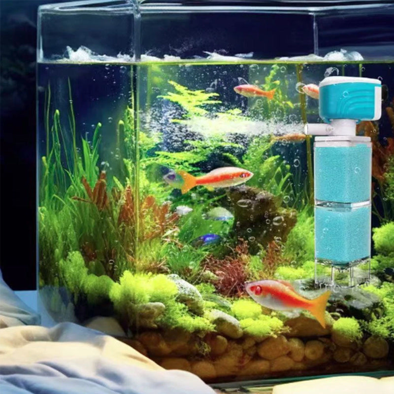 Multifunctional Aquarium Sponge Filter: Water Purifier, Pump, Wave Maker