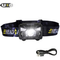 CREE 5W LED Body Motion Sensor Headlamp Mini Headlight Rechargeable