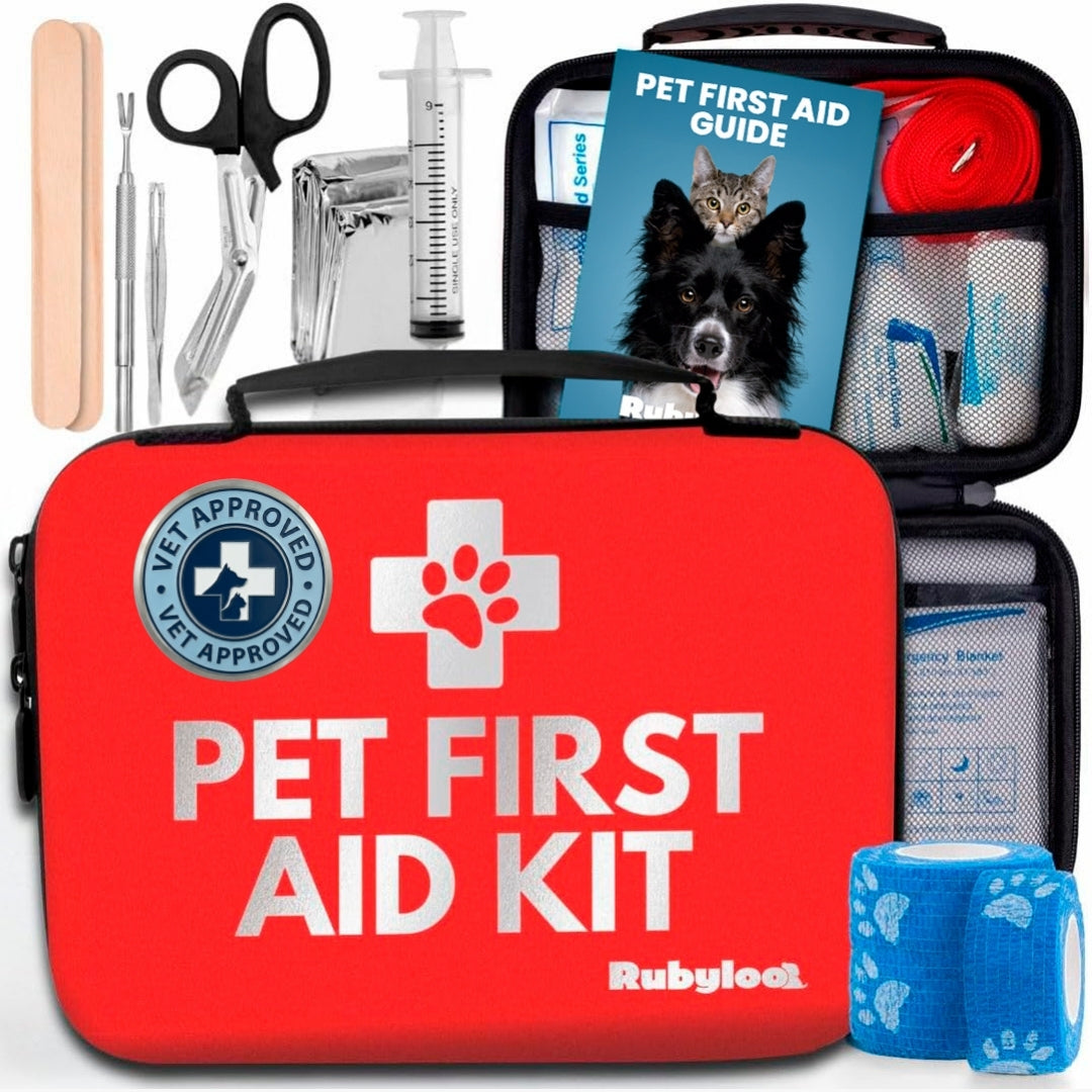 Pet First Aid Kit for Dogs & Cats with Vet-Approved Essentials