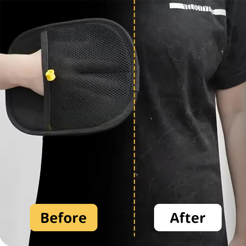 Static Pet Hair Removal Gloves - 3-in-1 Grooming