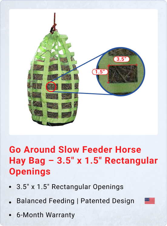 Go Around Slow Feeder Horse Hay Bag