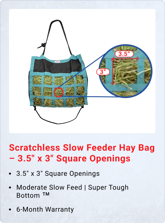 Scratch less Slow Feeder Hay Bag