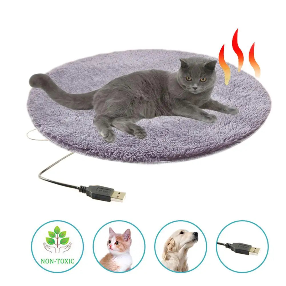 Winter Pet Electric Heating Pad Blanket Dog Cat Bed