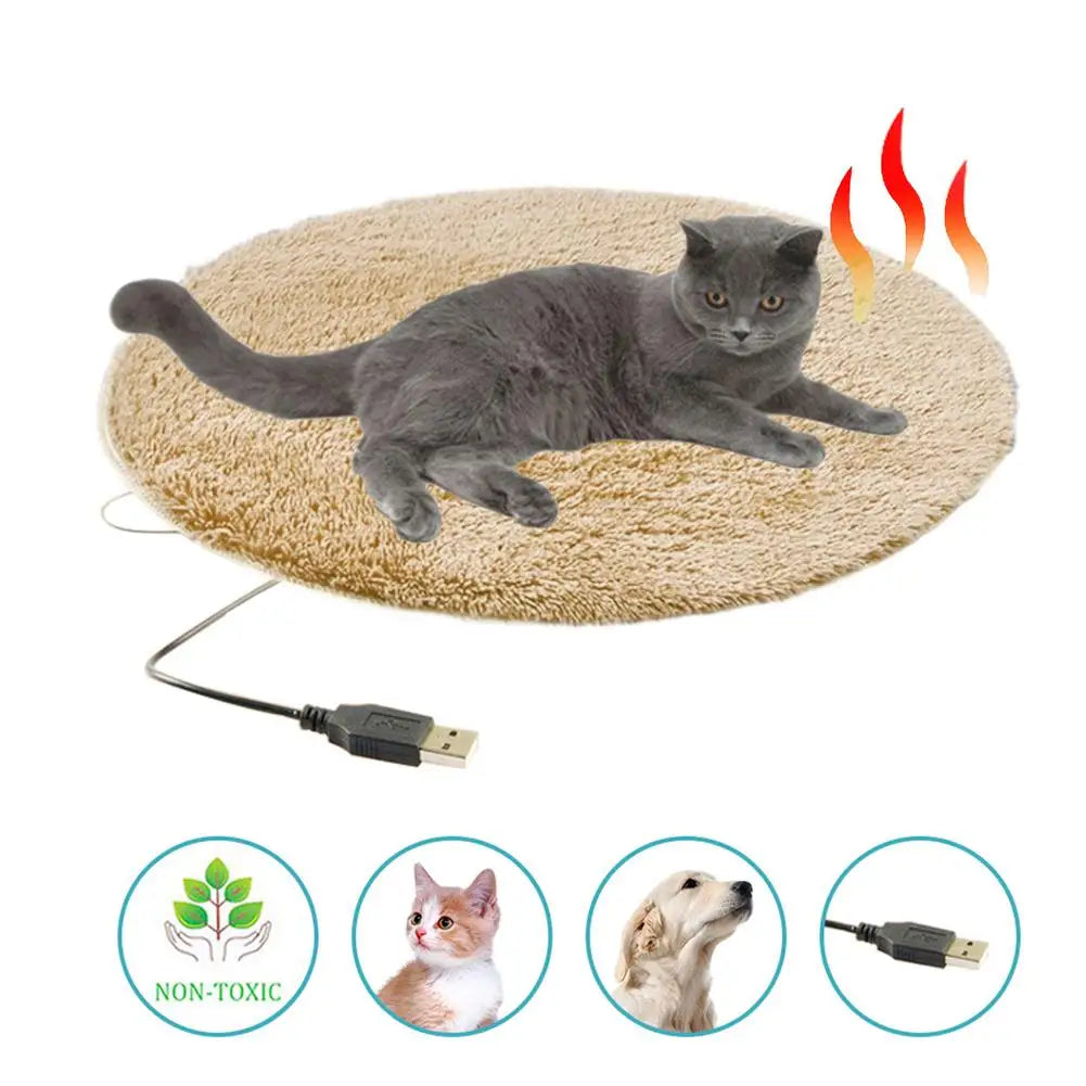 Winter Pet Electric Heating Pad Blanket Dog Cat Bed
