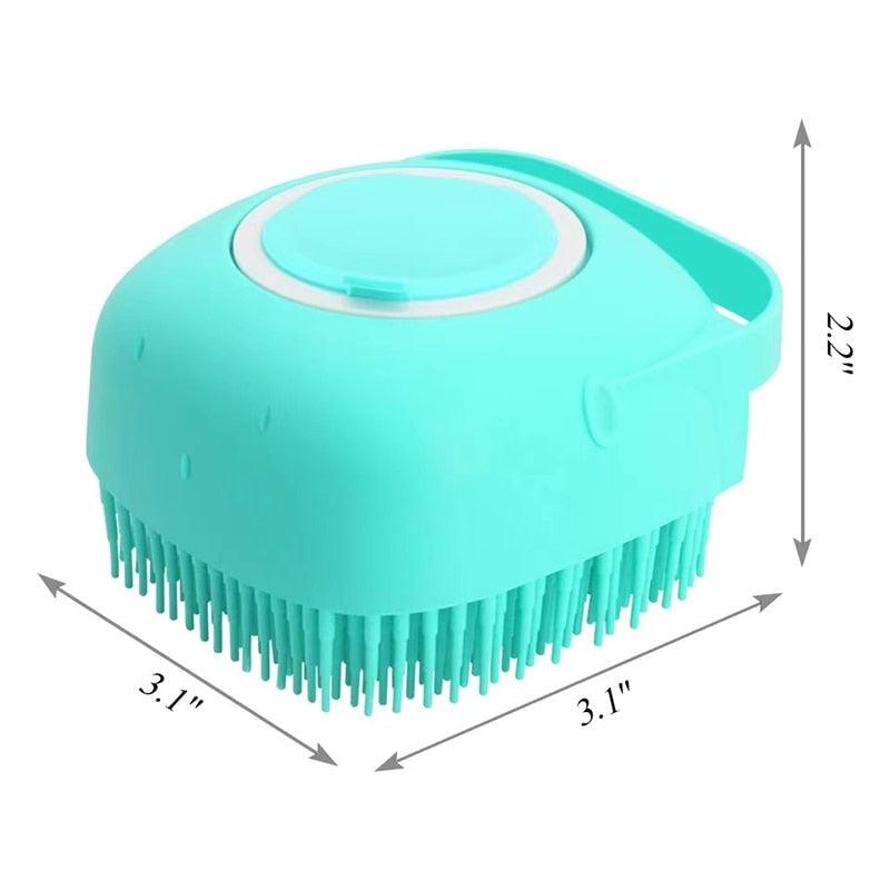 Pet Dog Cat Bath Brush 2-in-1 Pet  Massage