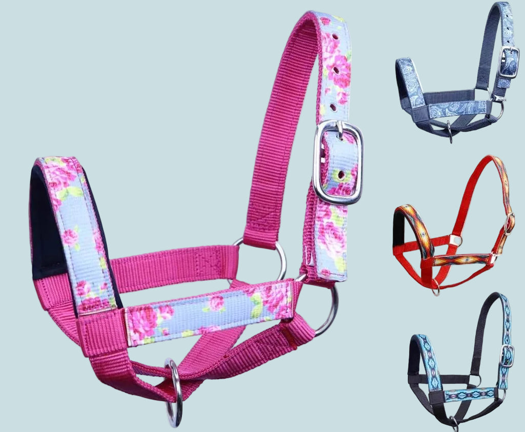 Tahoe Tack Nylon Overlay Sheep and Goat Halter