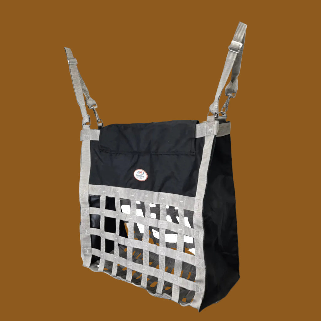Paris Tack Top Load Double Sided Slow Feed Hay Bags for 4 Flakes