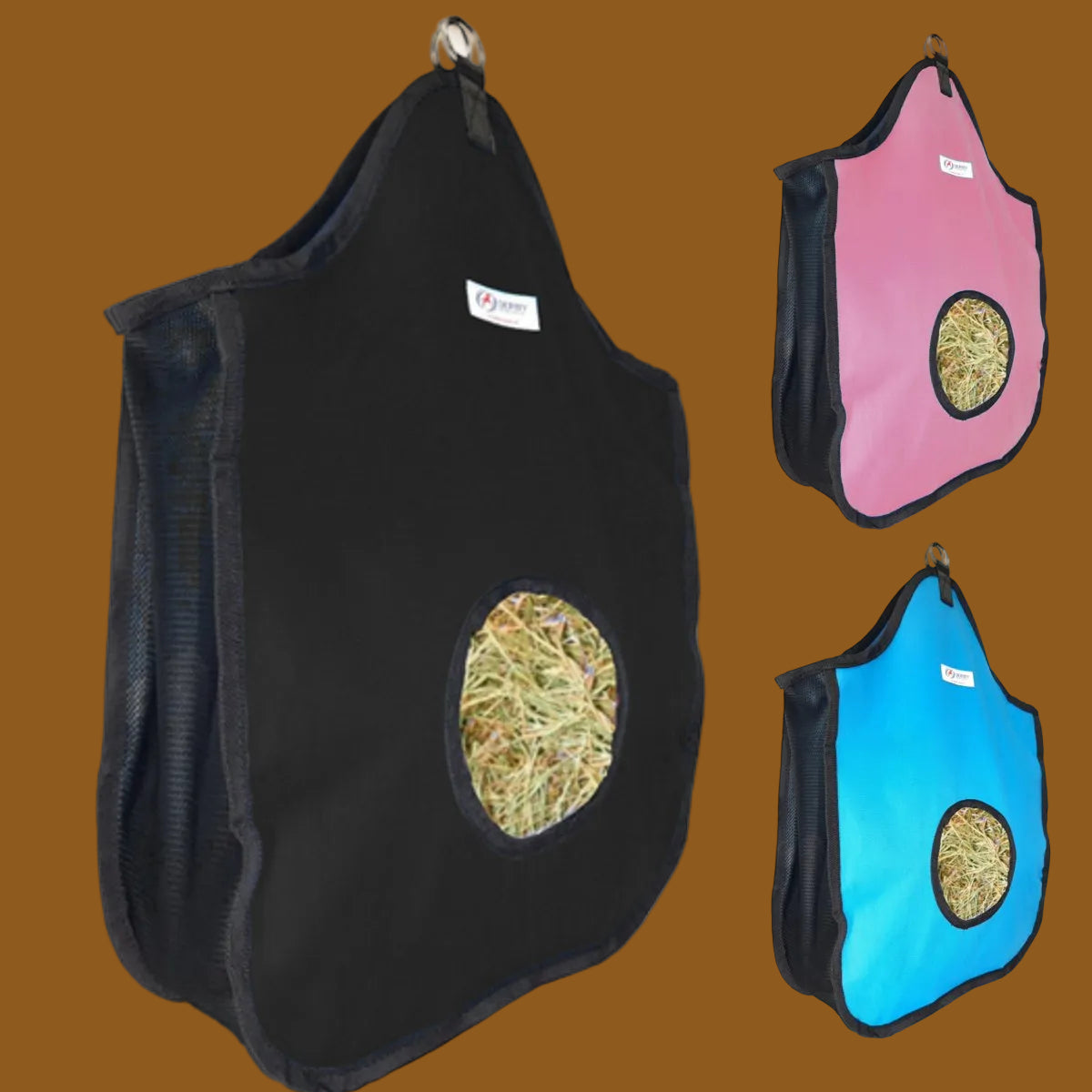 Derby Originals Nylon Hay Bag with Side Mesh - for Goats and hay eating animals