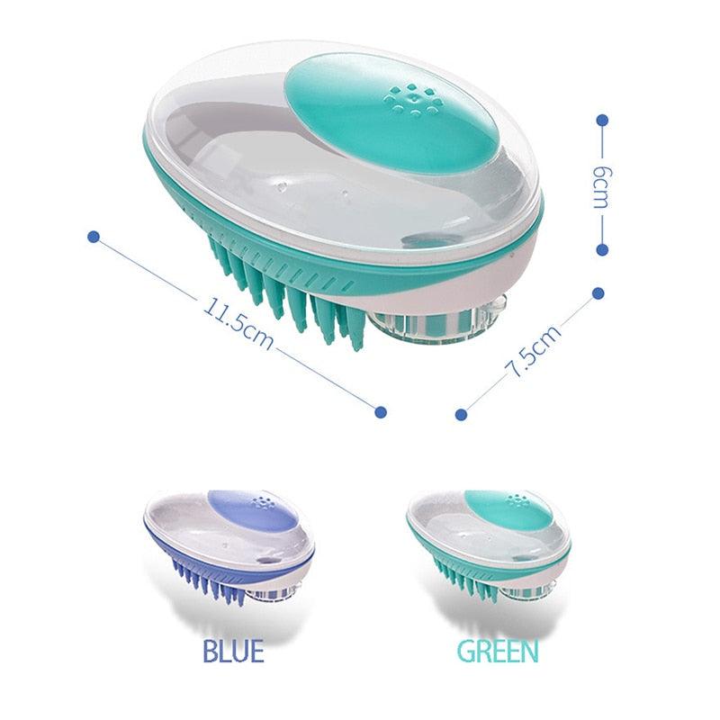 Pet Dog Cat Bath Brush 2-in-1 Pet  Massage