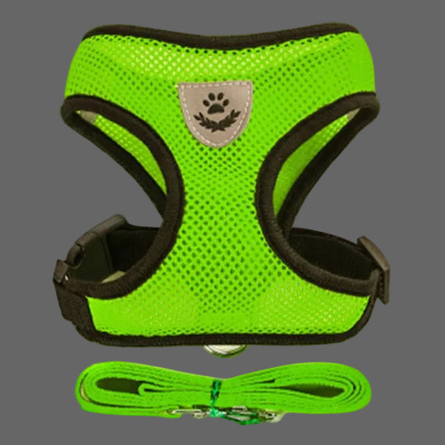 Cat Dog Harness Vest Walking Lead Adjustable Leash
