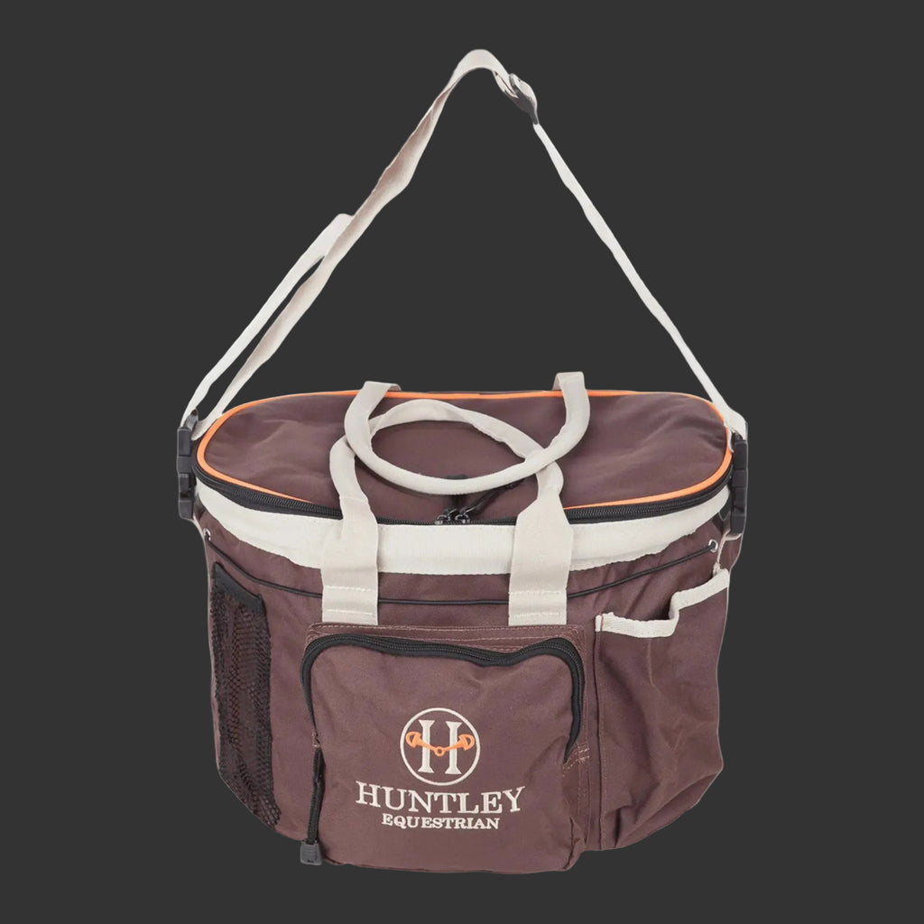Huntley Equestrian Deluxe Grooming Bag, Brown