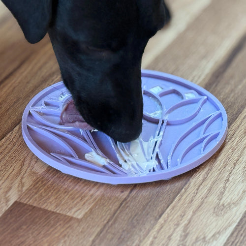 Tulip Design eMat - Enrichment Lick Mat for Dogs and Cats