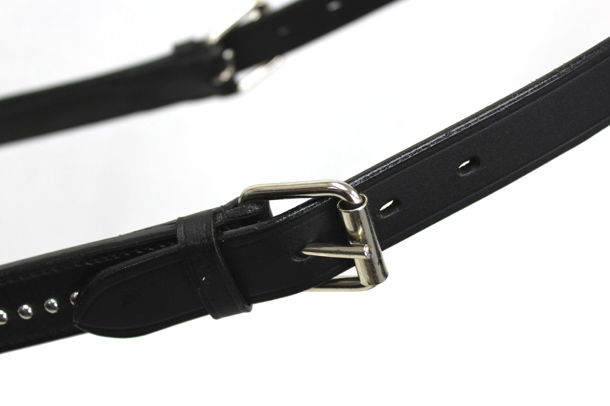 Derby Originals New and Improved Premium Show Spotted Flat Leather Cattle Show Halter