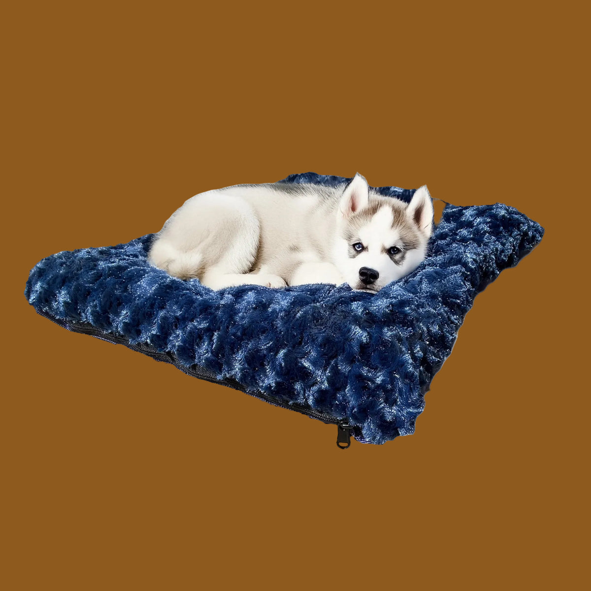 Dog Bed - Rectangle Bolstered Furvana™ 'Cloud'