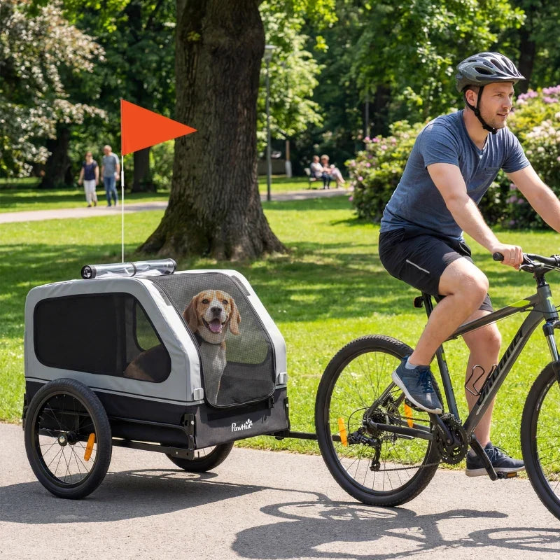 Dog Bike Trailer for Small & Medium Dogs, Universal Bicycle Coupler