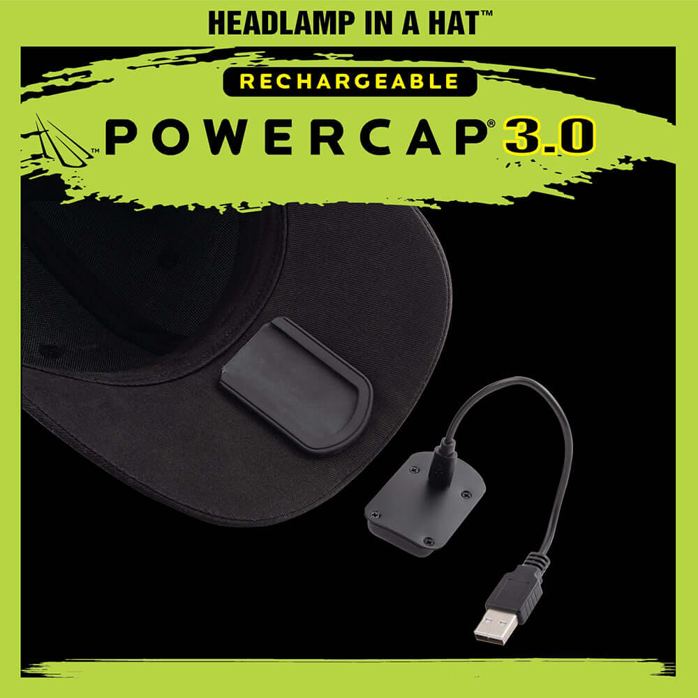 POWERCAP 3.0 Rechargeable LED Lighted Headlamp Hats