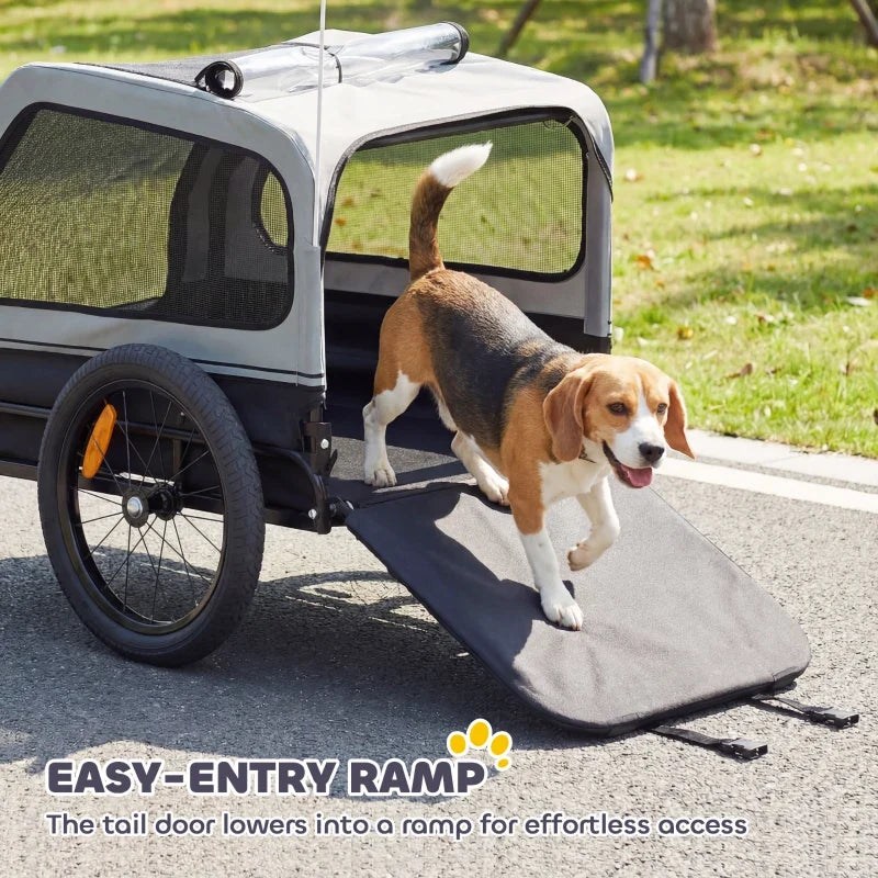 Dog Bike Trailer for Small & Medium Dogs, Universal Bicycle Coupler