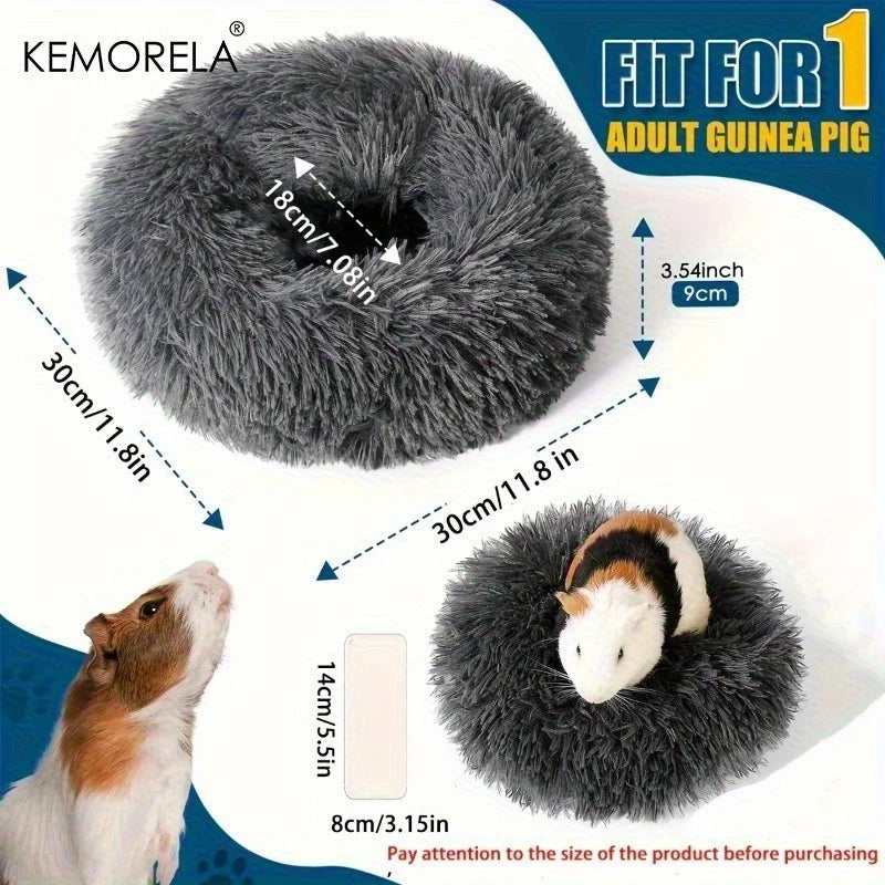 1PCS Ultra-Soft Plush Pet Nest Cozy Warm Hamster, Guinea Pig and other Small Mammals Sleeping Bed