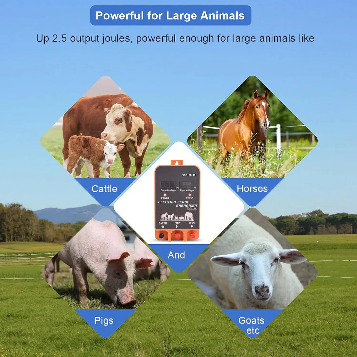 110/220V Electric Fence Energizer for Farm Animal